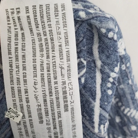 Abercrombie & Fitch Blue Wrap Tie Front Shorts XS - Picture 4 of 4